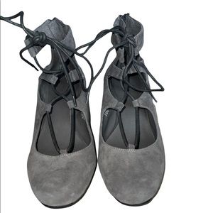 Nine West Gray Suede Booties 8